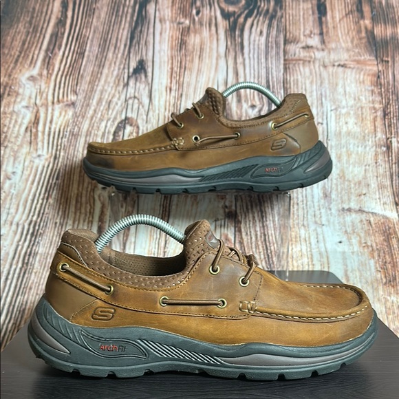 Skechers Shore Thing Slip In Boat Shoes Mens Sz 11 - Picture 1 of 9